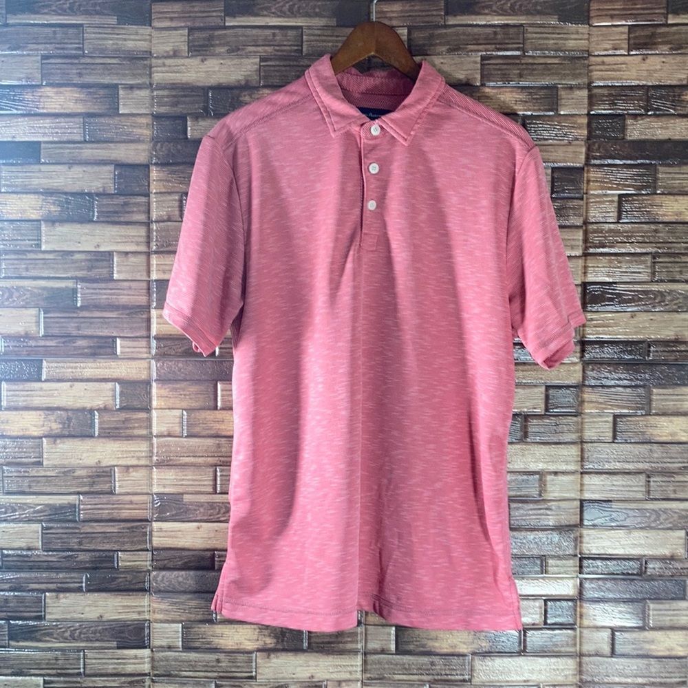 Tommy Bahama Medium Mens Red Heathered Golf Polo